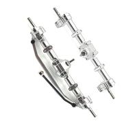 RC Ejes Delantero Trasero Compatible con MN168 Eje De Portal Delantero Y Trasero De Metal Adaptador Hexagonal De Rueda De 12 Mm Piezas De Actualización De Automóviles RC 1/12 Accesorios