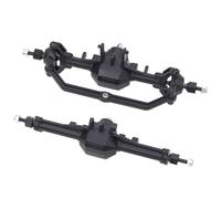 RC Ejes Delantero Trasero Compatible con Traxxas para Trx-4m 1/18 RC Crawler, Eje De para Diamante Completo Recto Delantero Y Trasero De Plástico, Accesorios De Repuesto, Piezas De Actualización