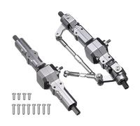 RC Ejes Delantero Trasero Compatible con WPL C14 C24 C34 C44 B14 B24 Piezas De Mejora para Coche RC 1/16, Accesorios, Juego De Ejes Delantero Y Trasero De Metal