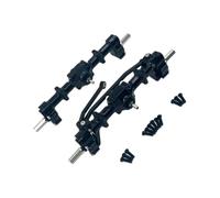 RC Ejes Delantero Trasero Compatible con WPL C14 C24 C34 C44 C54 C64 C74 B14 B24 Piezas De Coche RC 1/16, Puentes De Puerta Delantera Y Trasera De Metal Mejorados, Accesorios
