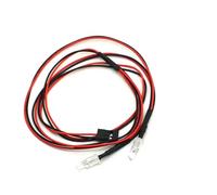 RC Focos Piezas Compatible con Axial SCX10 para Wraith TRX4 TRX6 D90 para Tamiya 1/10 RC Rock Crawler Car RC Car Light Strip 3-7v Lámpara De Coche RC(Red)