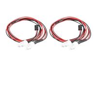 RC Focos Piezas Compatible con Modelos De Coche Y Camión RC De 1/5, 1/8, 1/10, 1/12 Y 1/14, 2 Luces Blancas De 8 Mm para Coche RC, Juego De Luces De 3 A 9 V, Faros Delanteros