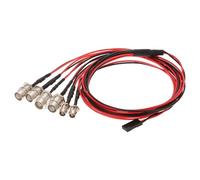 RC Focos Piezas Compatible con Traxxas para HSP SCX10 D90 para HPI 1/10 1/8 RC Accesorio De Actualización De Coche 6 Cuentas De Lámpara Kit De Luz 2 Blanco 2 Rojo 2 Azul