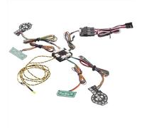 RC Focos Piezas Compatible con Traxxas TRX-4 2021 para Bronco 1/10 RC Crawler Car Upgrade Parts Sistema De Iluminación De Enlace Delantero Y Trasero Grupo De Luces