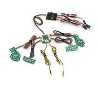 RC Focos Piezas Compatible con Traxxas TRX-4 para Bronco 1/10 Coche Trepador De Control Remoto De Mejora Sistema De Iluminación De Trasero Delantero Grupo De Luces Lámpara De Coche RC