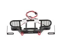 RC Focos Piezas Compatible con Traxxas TRX-4 para Defender 1/10 RC Crawler Car Accesorio De Actualización Parachoques Delantero De Metal Camel Trophy con Luz