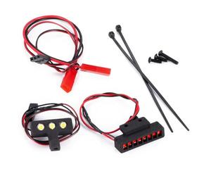 RC Focos Piezas para Arrma para Typhon para Grom 1/18 Delanteras Traseras Pequeñas Focos Luces Traseras Escala Piezas para Buggy