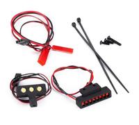 RC Focos Piezas para Arrma para Typhon para Grom 1/18 Luces Juego Focos Faros Delanteros Piloto Trasero Escala Pequeña para Buggy Piezas