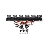 RC Focos Piezas para Axial para SCX10 90046 para Traxxas para TRX4 para Redcat GEN8 para RGT EX86100 para Tamiya CC01 1/10 RC Car Lámpara De Techo Barra De Luz RC Crawler(6LED)