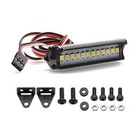 RC Focos Piezas para Axial para SCX10 para Traxxas para TRX4 D90 90048 1/10 1pcs Barra Luz Techo para Universal Coche RC Crawler(12LED)