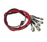 RC Focos Piezas para HSP para Axial para SCX10 Monster 1/10 1/8 Luces Faros Traseros Kit RC Crawler Camión Tanque Todoterreno para Buggy Pieza Coche(4pcs)