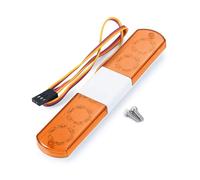RC Focos Piezas para HSP para Kyosho para Tamiya 1/14 1/10 115/145mm Barra De Flash Luz De Alarma Accesorios De Actualización De Coche RC Piezas De Repuesto(Orange,115mm)