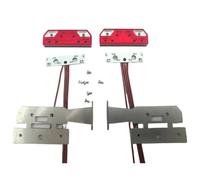 RC Focos Piezas para Tamiya para Man 620 1851 3363 56360 1/14 Luz Trasera con Placa Circuito Impreso Metálica RC Camión Remolque Volquete DIY Piezas Mejora(Size 2)