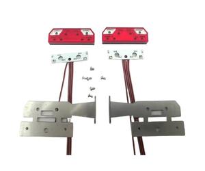 RC Focos Piezas para Tamiya para Man 620 1851 3363 56360 1/14 Luz Trasera con Placa Circuito Impreso Metálica RC Camión Remolque Volquete DIY Piezas Mejora(Size 2)