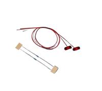 RC Focos Piezas para Tamiya para Scania 770s 56368 para Volvo para Actros para Man 1/14 2 Piezas 3v Luz Posición Lámpara Advertencia Ancho Camión RC Volquete Coche(Red)
