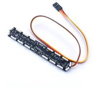 RC Focos Piezas para Tamiya para Volvo F16 56362 750 8x4 1/14 PCB Luz Advertencia Lámpara Ingeniería Placa RC Camión Grúa Pesado