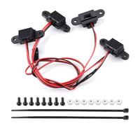 RC Focos Piezas para Traxxas para TRX-4 para TRX-6 1/10 Lámpara Cejas Arco Rueda Grupo Luces Chasis Piezas Actualización Decoración Coche RC Crawler(4PCS-2)