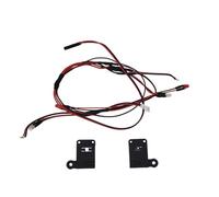 RC Focos Piezas para TRX4-M para Traxxas K10 1/18 1 Juego Luces Delanteras Traseras Lámpara Luz Redonda Techo Accesorios Actualización Coche RC Crawler Piezas(Front and Rear Ligh)