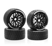 RC Goma Ruedas para ARRMA para Firebird para Felony para FSR 1/7 Neumático para Racing Road Feishen Flat Run Modelo Accesorios Actualización Reemplazo Reemplazar(Black)