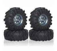 RC Goma Ruedas para Axial para SCX10 para Wraith para Traxxas 1/10 2, "Beadlock Rueda Llanta Juego Neumáticos 4 Uds 138mm Última Actualización Coches Trepadores Control Remoto(Gray)