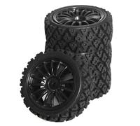 RC Goma Ruedas para Tamiya XV02 XV01 LC PTG 1/10 4 Uds Neumáticos para Cubo Rueda Universal Corredor Plano RC Coche Goma Plástico Reemplazo Modelo Accesorio