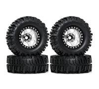 RC Goma Ruedas para Traxxas D90 para Axial para SCX10 1/10 4 Uds 95mm 1,9 ''Juego Llanta Neumático Rueda con Abalorios Plato Profundo Accesorio Modelo Coche Trepador Control