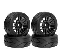 RC Goma Ruedas para Traxxas para HSP para Tamiya para HPI para Kyosho 1:10 4 Uds Ruedas Neumáticos 12mm Caucho Hexagonal RC Drift Universal Derrape Carretera Reemplazar
