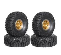 RC Goma Ruedas Para TRX4M Para SCX24 Para FCX24 AX24 1/18 1/24 Juego De 4 Ruedas De Radiocontrol De 1,0" Con Beadlock Diámetro Exterior De 60 Mm Para Mejoras De Orugas Y Excavadoras