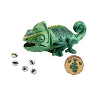 RC Juguete Chameleon - LED Light Up Remote Reptile, Electronic Animal Pet | Criatura Segura con acción de Lengua, Exquisita Idea de Regalo para Celebraciones de cumpleaños, Fiestas Divertidas niñas