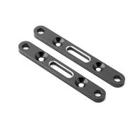 RC Juguetes Componentes Para Arrma Para Mojave 4S 4X4 Para BLX 1/8 RC Car Upgrade Parts Metal Front And Rear Lower Suspension Mount Arm Code Model(Black)