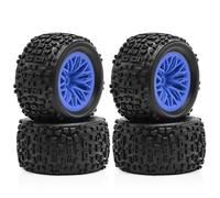 RC Juguetes Componentes para Arrma para Typhon para Grom para Granite 1/18 Rueda Neumático 4 Uds 12mm Hex RC Actualización Coche Piezas Modelo Accesorios Reemplazar(Blue)