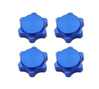 RC Juguetes Componentes Para HSP Para Axial Para HPI Para Himoto 1/8 RC Coche Todoterreno Camión Hop Piezas 4 Piezas Rueda Aluminio Tuerca Hexagonal Cubierta Fina Modelo 17mm(Blue1)