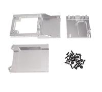 RC Juguetes Componentes para MN para MN78 para MN168 1/12 Base Instalación Caja Cambios Metal Soporte Motor Accesorios Montaje Viga Transversal Adecuado para Coche RC(Silver)