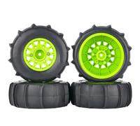 RC Juguetes Componentes Para Traxxas Para Slash Para ARRMA Para SENTON Para Vkar 1/8 1/10 Neumático Para Arena Camión Recorrido Corto Con Rueda Hexagonal 12mm 14mm 17mm 4 Uds 116mm RC(Green)