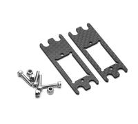 RC Juguetes Maquetas Para Axial Para SCX10 VS4-10 1/10 RC Actualización Coche Piezas OD Bloqueo Diferencial Dig Shift Servo 2 Uds Fibra Carbono TR4 TR-4 Servo Montaje