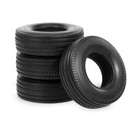 RC Juguetes Maquetas Para Man Para King Para Hauler Para Type-S Para Scania 1/14 Para Tamiya RC Semi Tractor Camión Volquete Piezas Mejora 4 Piezas Neumáticos Goma Dura De 25 Mm