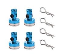 RC Juguetes Repuestos Para Axial Para SCX10 Para Traxxas Para TRX4 D90 D110 Para HSP Drift Para Sakura Para Redcat 1/10 4 Postes Carrocería Coche RC Con Imán Invisible Montaje Fijo(Blue)