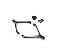 RC Juguetes Repuestos Para FMS XiaoQi Para FCX24 1/24 Metal Chasis Modificado Con Barra De Tracción Superior Fija Coche RC Repuestos Mejorados(Black)