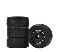 RC Juguetes Repuestos Para Tamiya Para Mini M03 M04 M05 M06 SW01 4 Piezas De Llantas De Aleación De Aluminio Neumáticos Y Chasis(Black)