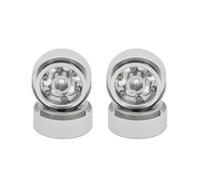 RC Juguetes Repuestos Para Traxxas Para TRX4M 1/18 Coche RC Crawler Llantas De Aluminio Para Carreras Mejoras Piezas Y Accesorios(Silver)