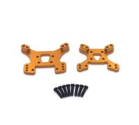 RC Juguetes Repuestos Para WLtoys 144010 144001 144002 124017 124019 1/14 1/12 Metal Mejora Y Reajuste Soporte De Amortiguador Delantero Y Trasero Piezas Para Coche RC(Yellow)