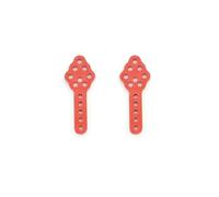 RC Juguetes Repuestos Pour Axial Pour SCX10 90046 D90 D110 2 Pièces Métal Support D'amortisseur À Hauteur Réglable Pièces De Voiture Radiocommandée(Red)
