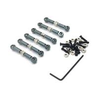 RC Juguetes Repuestos Pour Wltoys 184011 A949 A959 A969 A979 K929 1/18 Métal Tirette De Traction De Servo Avant Et Arrière Voiture RC Pièces De Rechange Pour Mise À Niveau(Titanium)