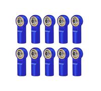 Rc Maquetas Accesorios Para Axial Para SCX10 Para Tamiya Para TRX4 D90 1/10 Metal M4 Enlace Varilla Final Junta Esférica Amortiguador Juntas Piezas Trepador Control Remoto(Blue)
