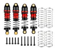 Rc Maquetas Accesorios Para Buggy Lo-si Micro-B 2WD 1/24 4 Piezas Amortiguadores Delanteros Traseros Aleación Aluminio Accesorios Montar(Red)