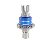 Rc Maquetas Accesorios Para MJX Para Hyper Go 16207 H16BM PL 1/16 14210 H14BM 14301-02-03 1/14 RC Cars Engranaje Diferencial Delantero Trasero Metal Mejorado(Blue)