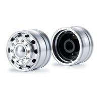 Rc Maquetas Accesorios Para Tamiya 1/14 Llanta Delantera Aleación Aluminio Rueda Trasera Bujes Camión Tractor Remolque Neumáticos Coche Carga Modelo Piezas Mejora(F-05 2PCS)