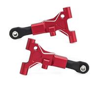 Rc Maquetas Accesorios Para Traxxas 4-TEC Drift Para Mustang 10535 1/10 2 Piezas Brazos Suspensión Inferior Delanteros Modelo Accesorio Ensamblaje Reparación Modificado(Red)