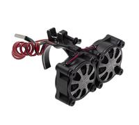 RC Maquetas Componentes para Axial para SCX10 para Traxxas para TRX4 540 550 3650 3660 1/10 RC Car 1 Uds Disipador Térmico para Motor Ventilador De Refrigeración con Sensor Térmico(Black)