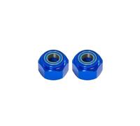 RC Maquetas Componentes para Tamiya DT03 DT-03 1/10 RC Coche 2 Uds Rueda Delantera Metal 12mm Adaptador para Cubo Hexagonal Piezas Mejora Accesorios Control Remoto Reparación(Blue)
